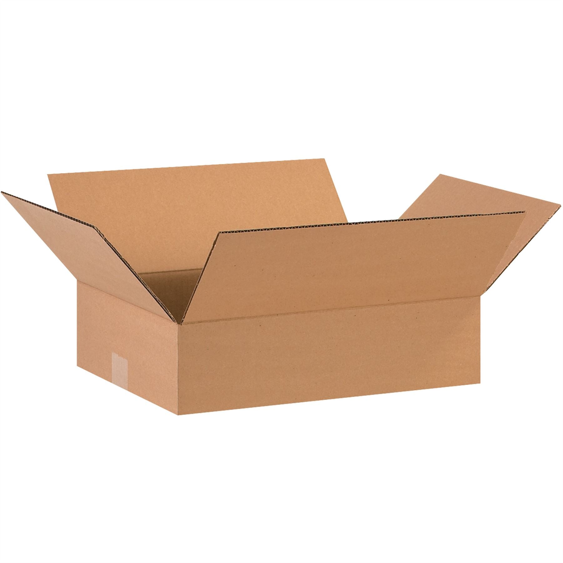 Flat Corrugated Boxes, 16" x 12" x 4"