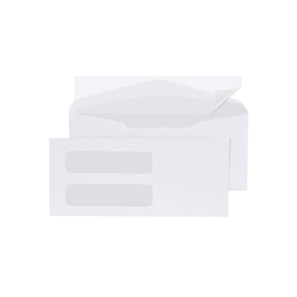 #10 Heat Resistant Double Window Pull & Seal Envelopes