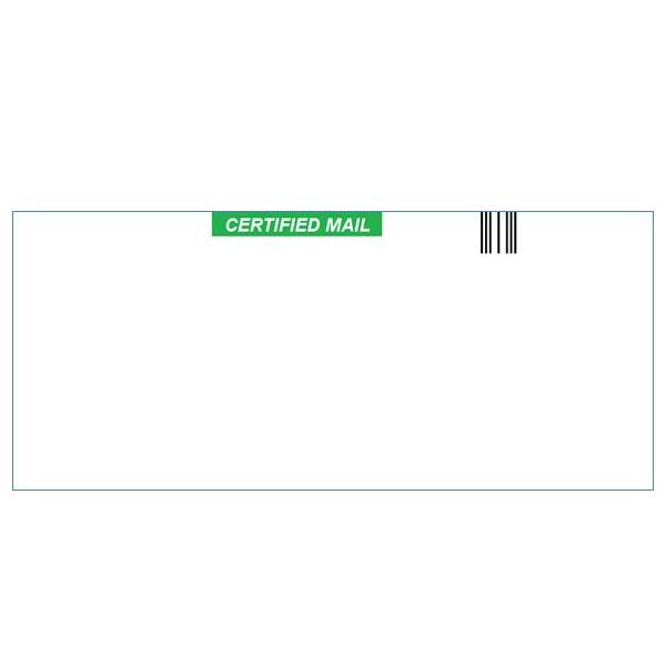 #10 Certified Mail Envelopes for Electronic Return Receipt