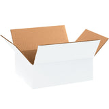 Corrugated Boxes, 11 1/4" x 8 3/4" x 4"- White