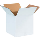 Corrugated Boxes, 12" x 12" x 12"- White