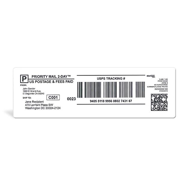 2 1/2" x 8" Shipping Label Sheets