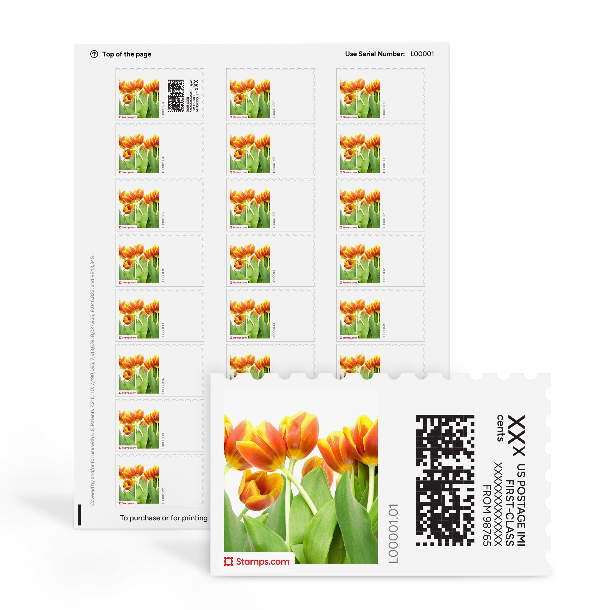 Spring Blossoms NetStamps Sheets