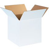 Corrugated Boxes, 14" x 14" x 14"- White