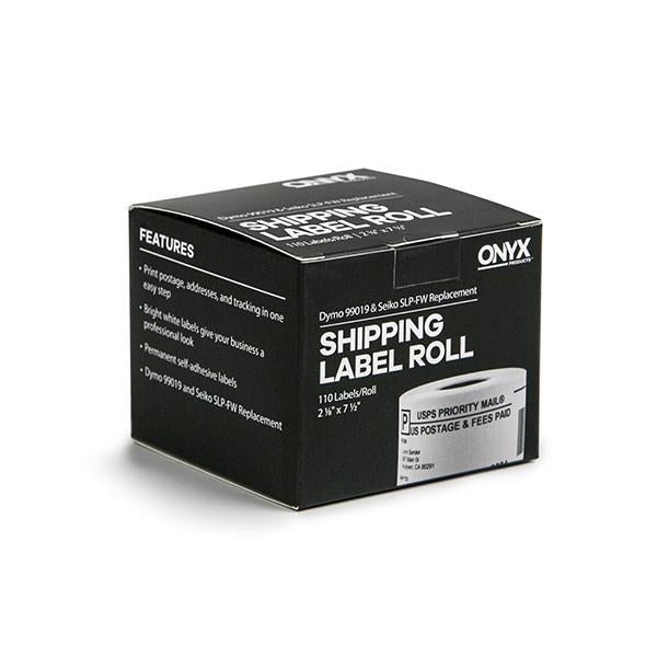 ONYX Products® 2 1/8" x 7 1/2" DYMO & Seiko Compatible Shipping Label Roll