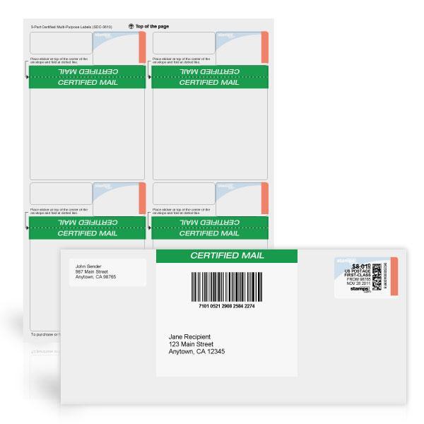 Certified Mail Labels