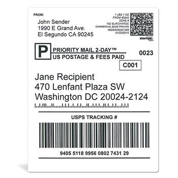 4" x 5" Shipping Label Sheets