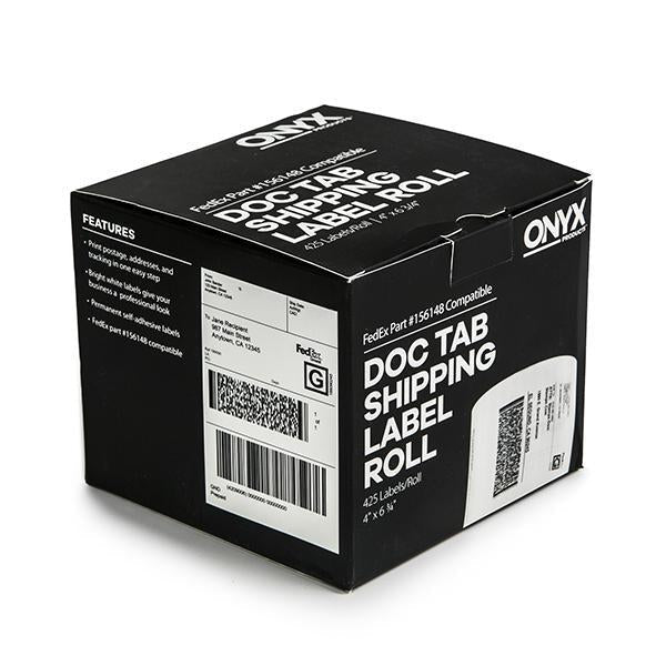 ONYX Products® 4" x 6 3/4" FedEx DocTab Shipping Label Rolls