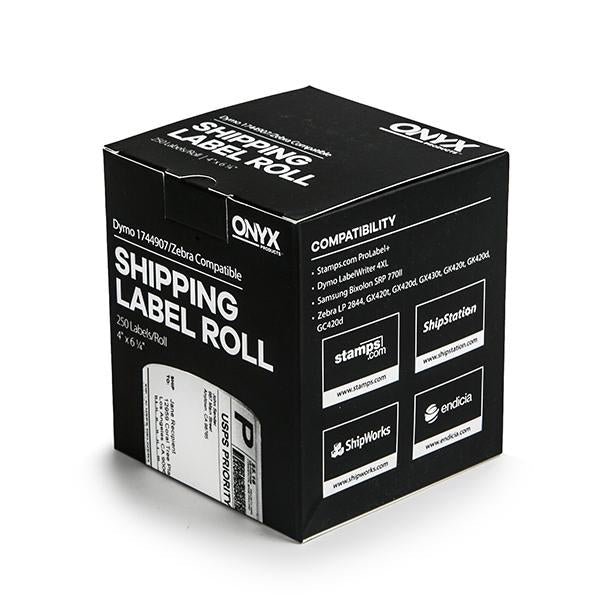 ONYX Products® 4" x 6 1/4" DYMO Compatible Shipping Label Rolls