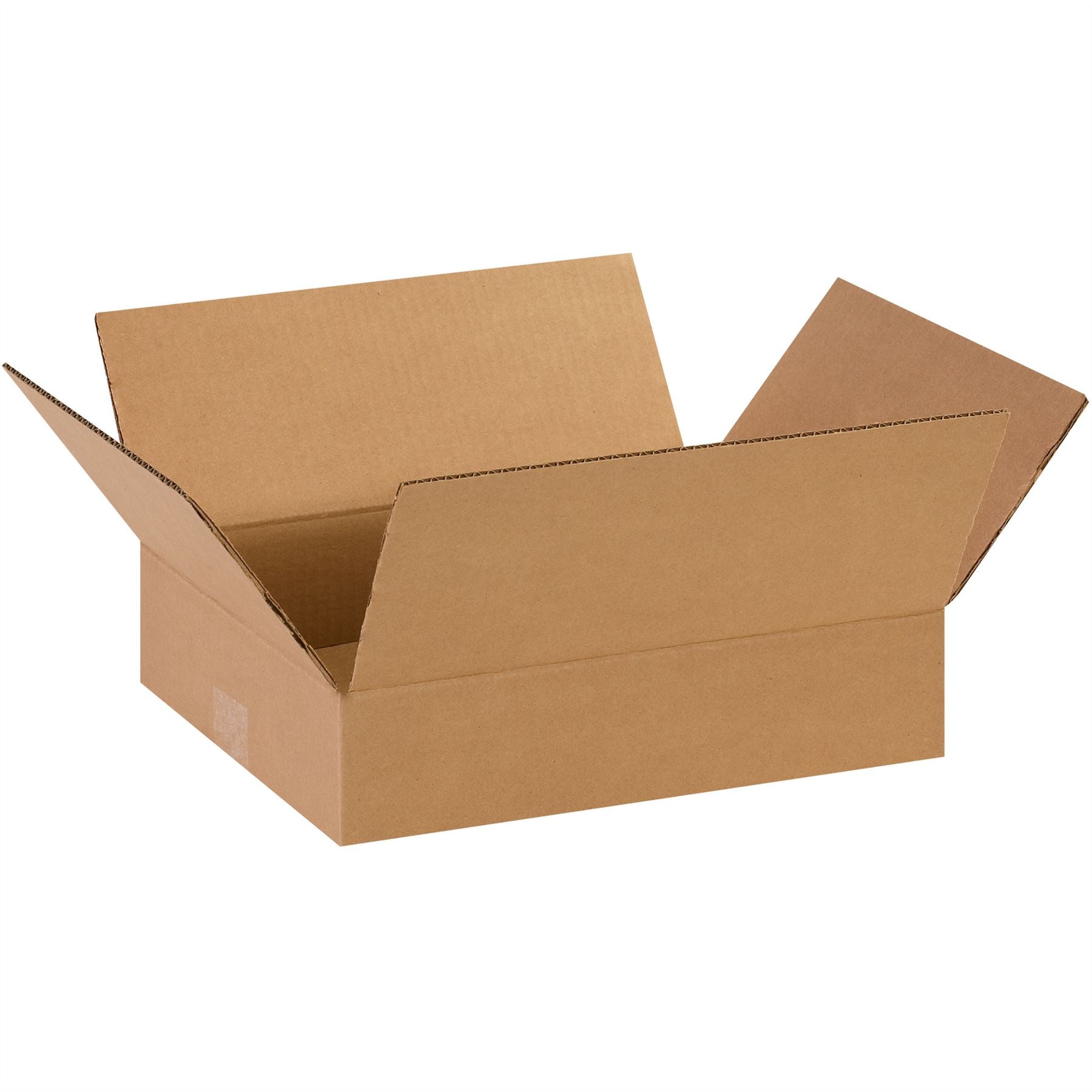 Flat Corrugated Boxes, 14" x 11" x 3"