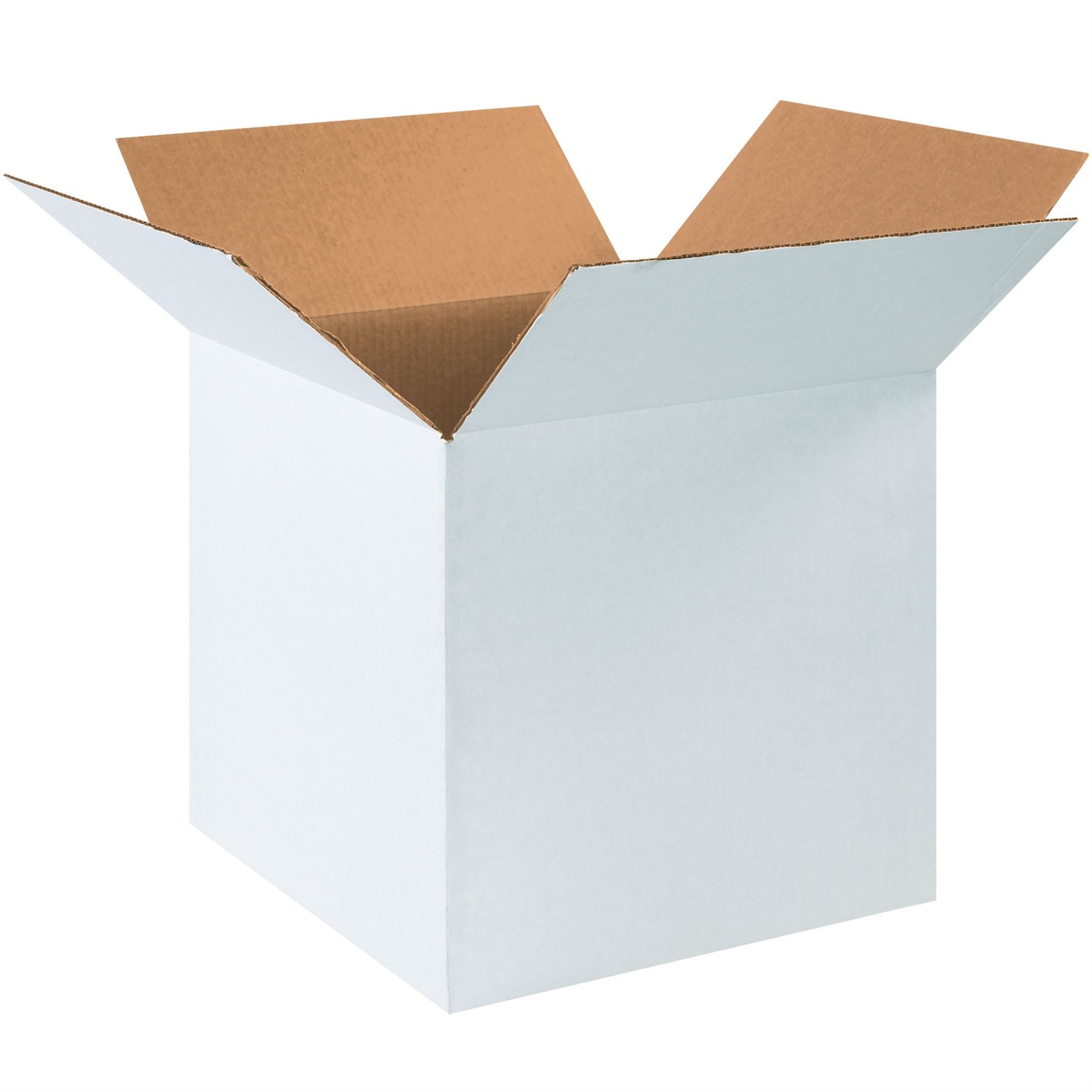 Corrugated Boxes, 16" x 16" x 16"- White