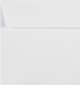 White 24lb #10 Square Flap Envelopes (4 1/8 x 9 1/2) with Peel & Seal