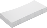 White 24lb #10 Square Flap Envelopes (4 1/8 x 9 1/2) with Peel & Seal