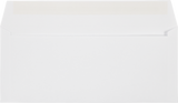 White 24lb #10 Square Flap Envelopes (4 1/8 x 9 1/2) with Peel & Seal