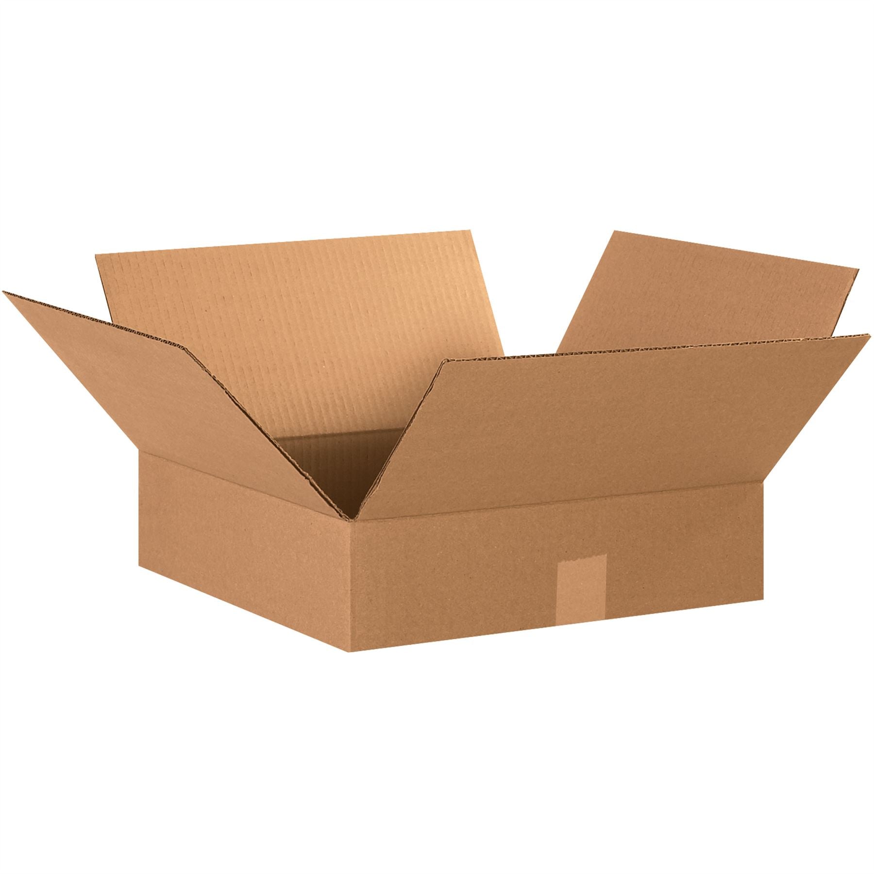 Flat Corrugated Boxes, 15" x 15" x 4"