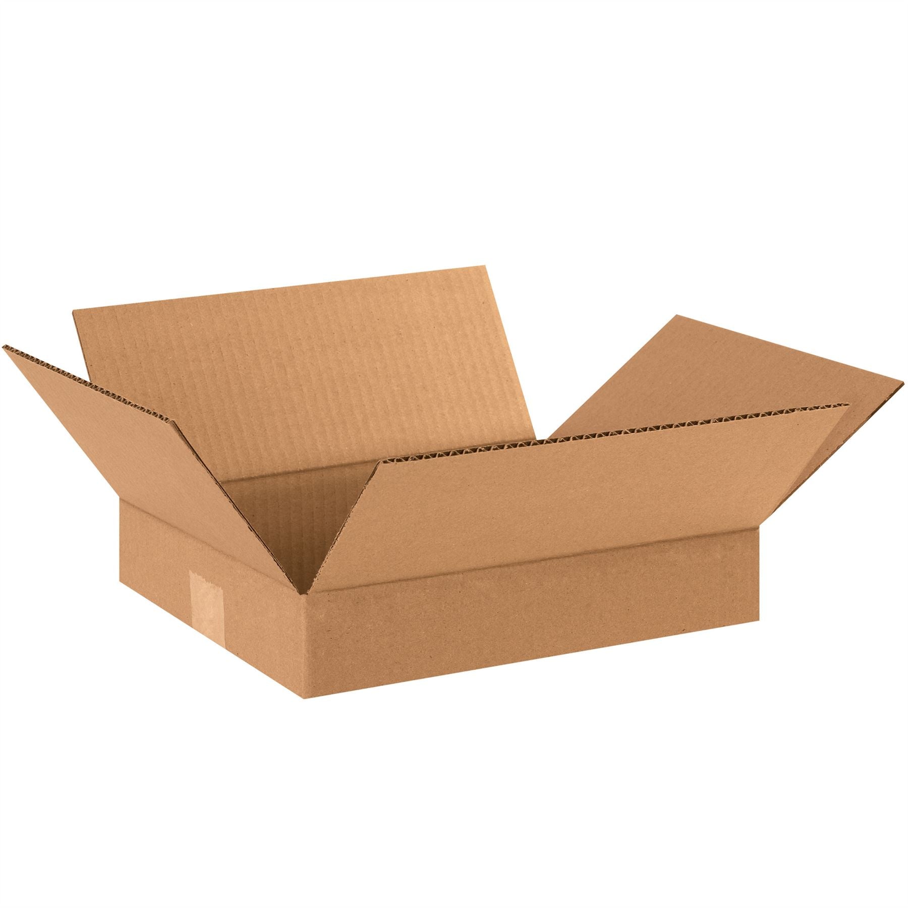 Flat Corrugated Boxes, 12" x 10" x 2"