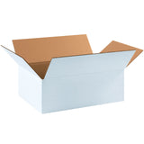 Corrugated Boxes, 17 1/4" x 11 1/4" x 6"- White