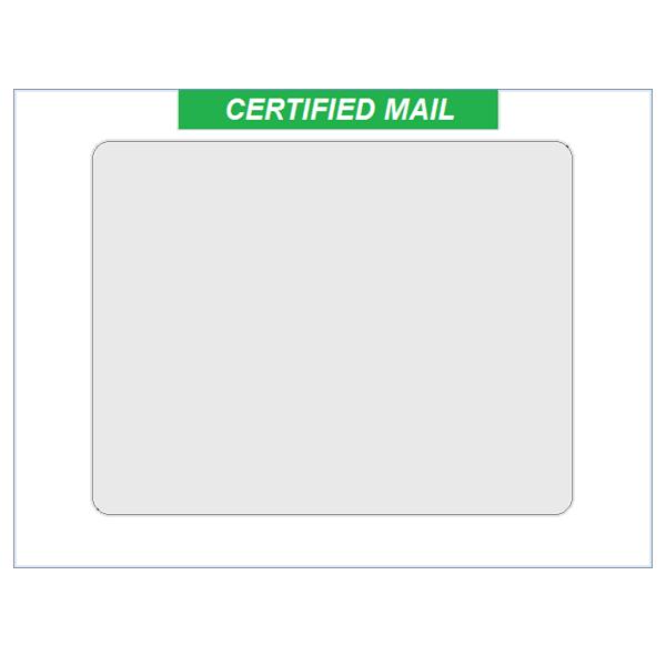 9" x 12" Certified Mail Window Envelopes for Electronic Return Receipt