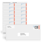 2-Part Postage and Return Address Labels