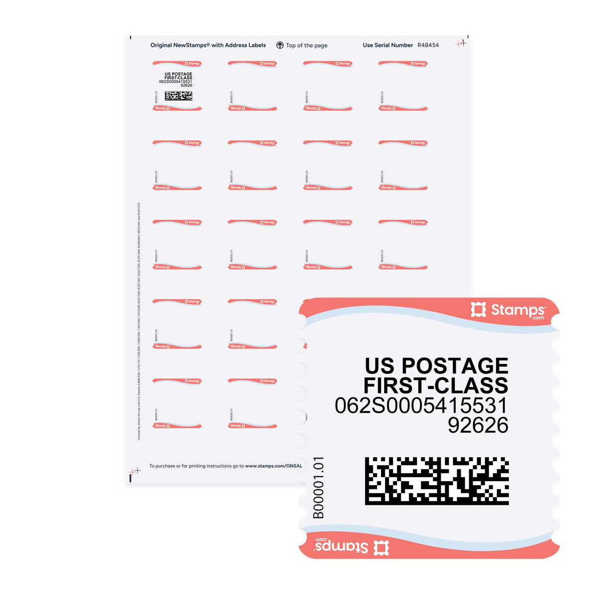 Netmed Stamp Original NetStamps Sheets – Stamps.com Supplies