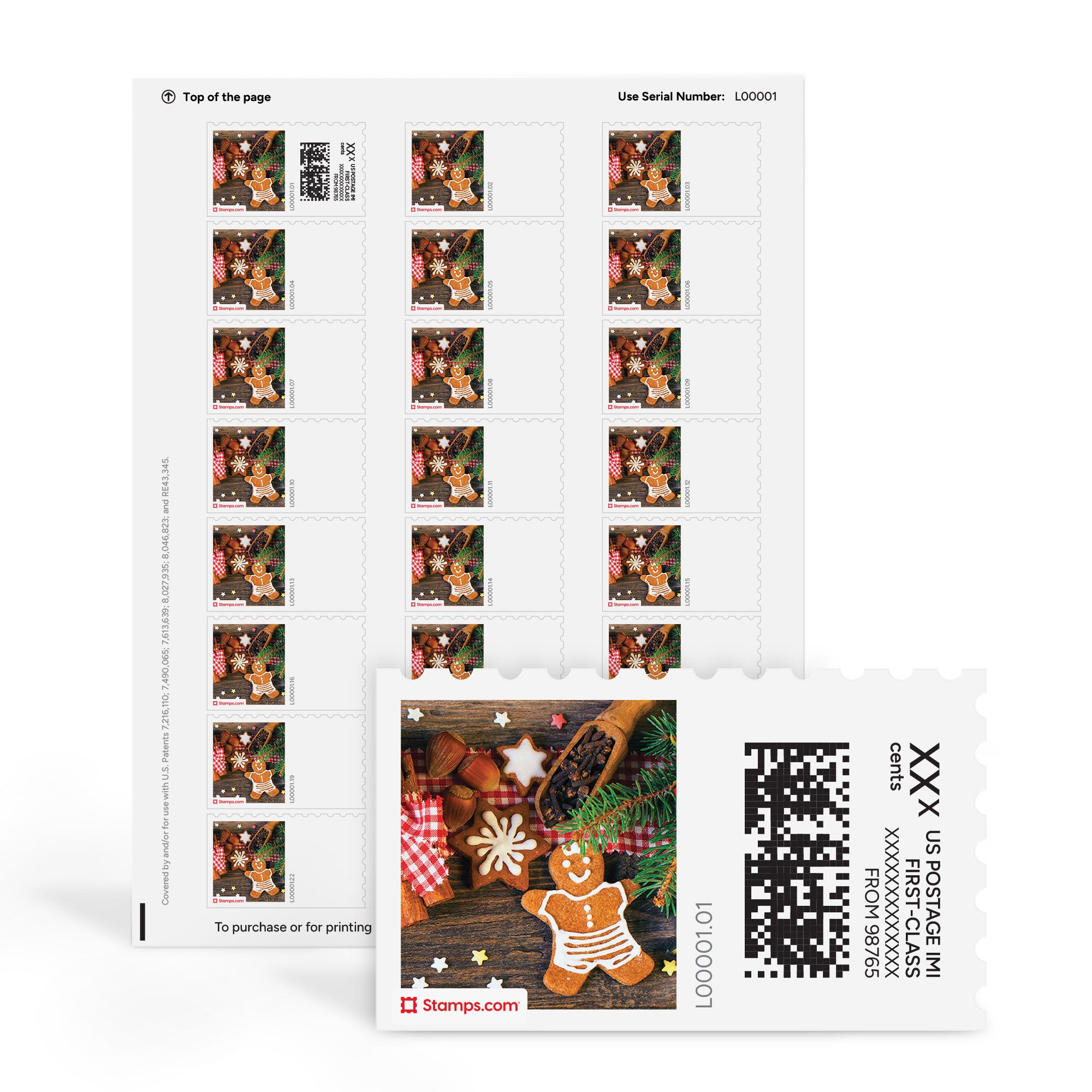 Holiday Treats NetStamps Sheets
