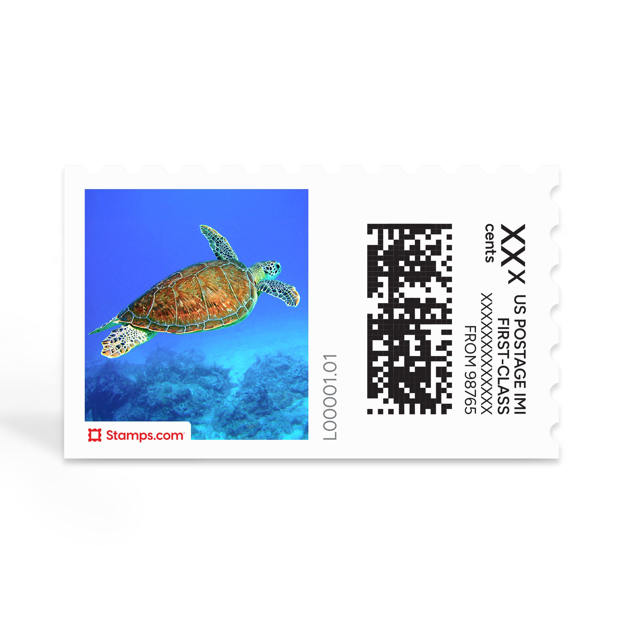 Hawksbill Turtle NetStamps Sheets