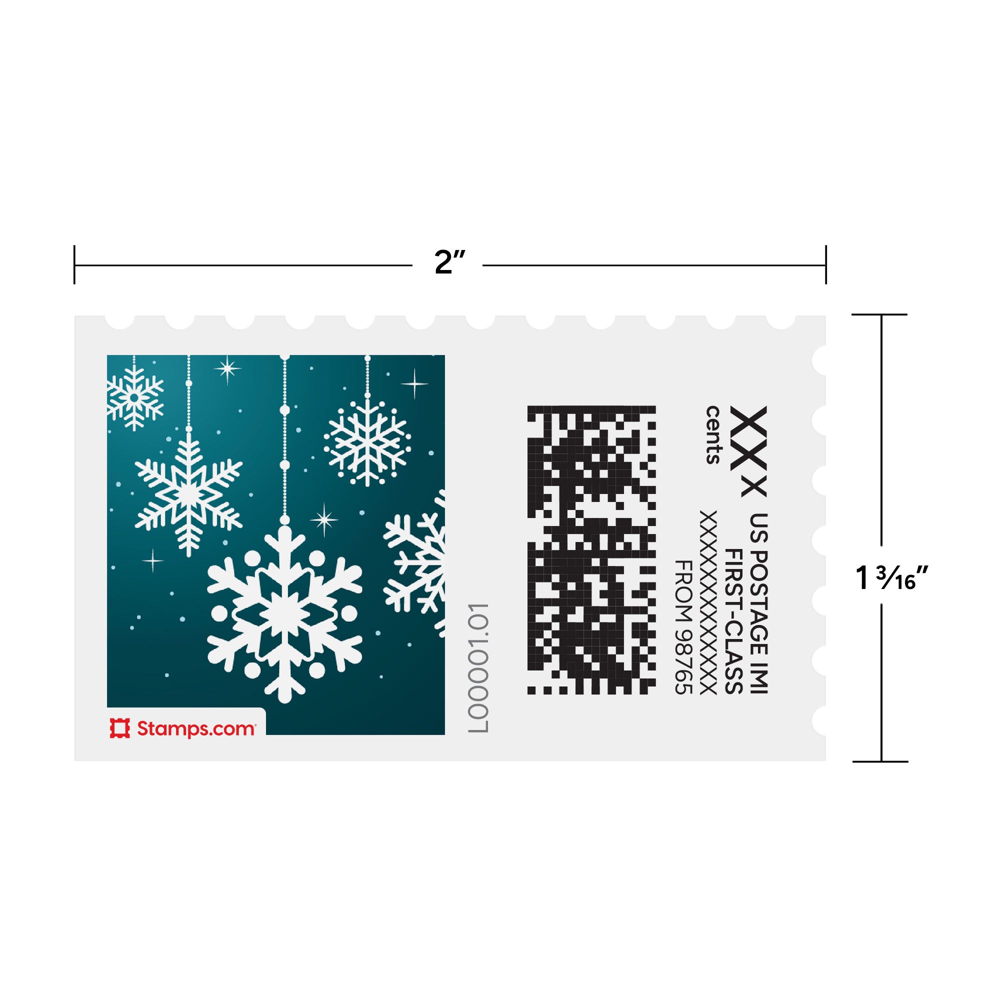 Snow Ornaments NetStamps Sheets