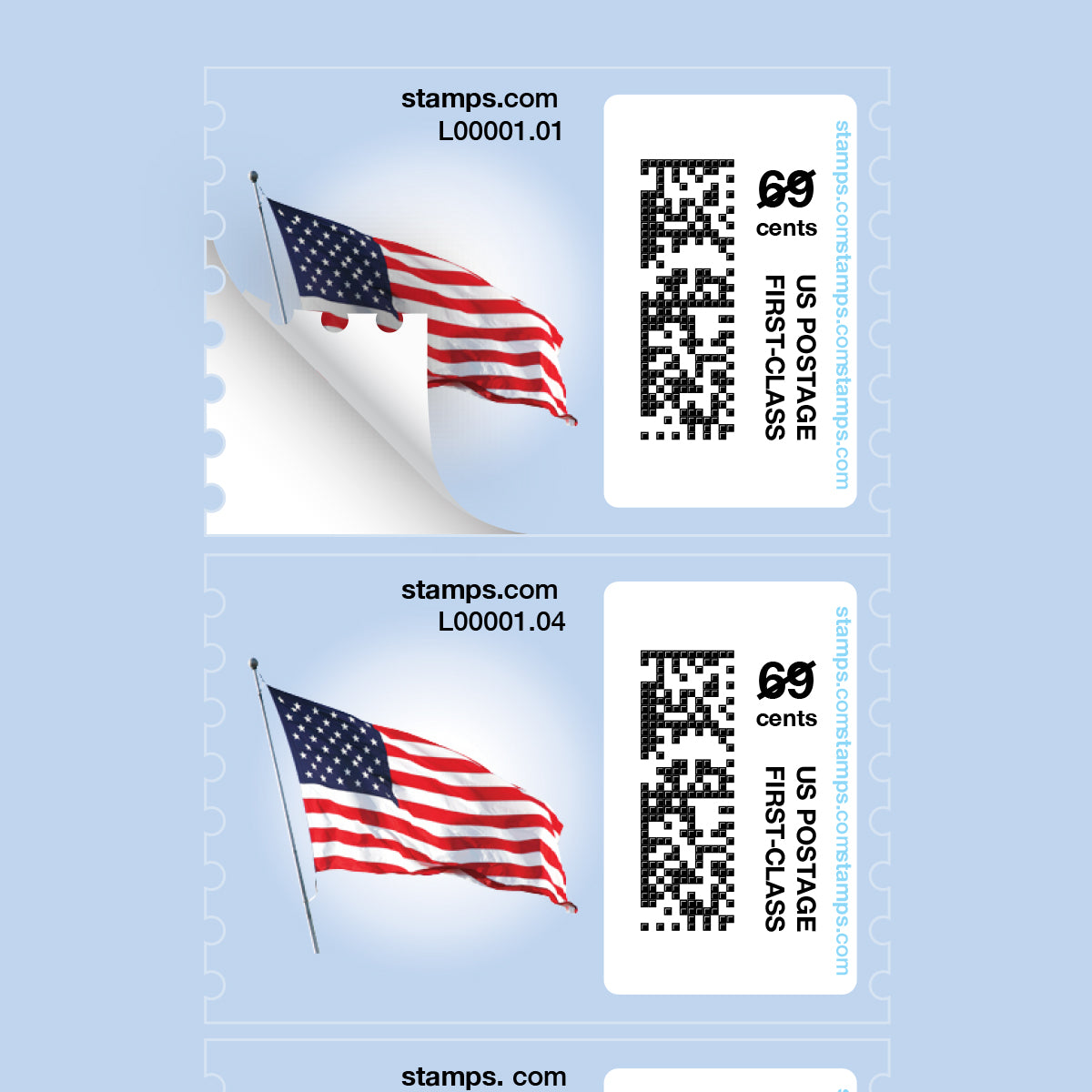 Patriotic NetStamps Sheets