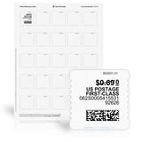 White NetStamps® Sheets