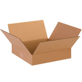 Flat Corrugated Boxes, 13" x 13" x 3"