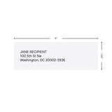 1 1/3" x 4" White Address Labels