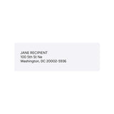 1 1/3" x 4" White Address Labels