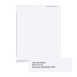 1 1/3" x 4" White Address Labels