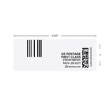 1" x 2 5/8" White Postage or Address Labels