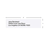 1" x 4" White Address Labels