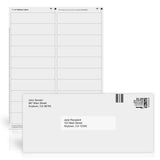 1" x 4" White Address Labels