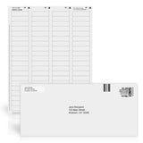 1/2" x 1 3/4" White Address Labels