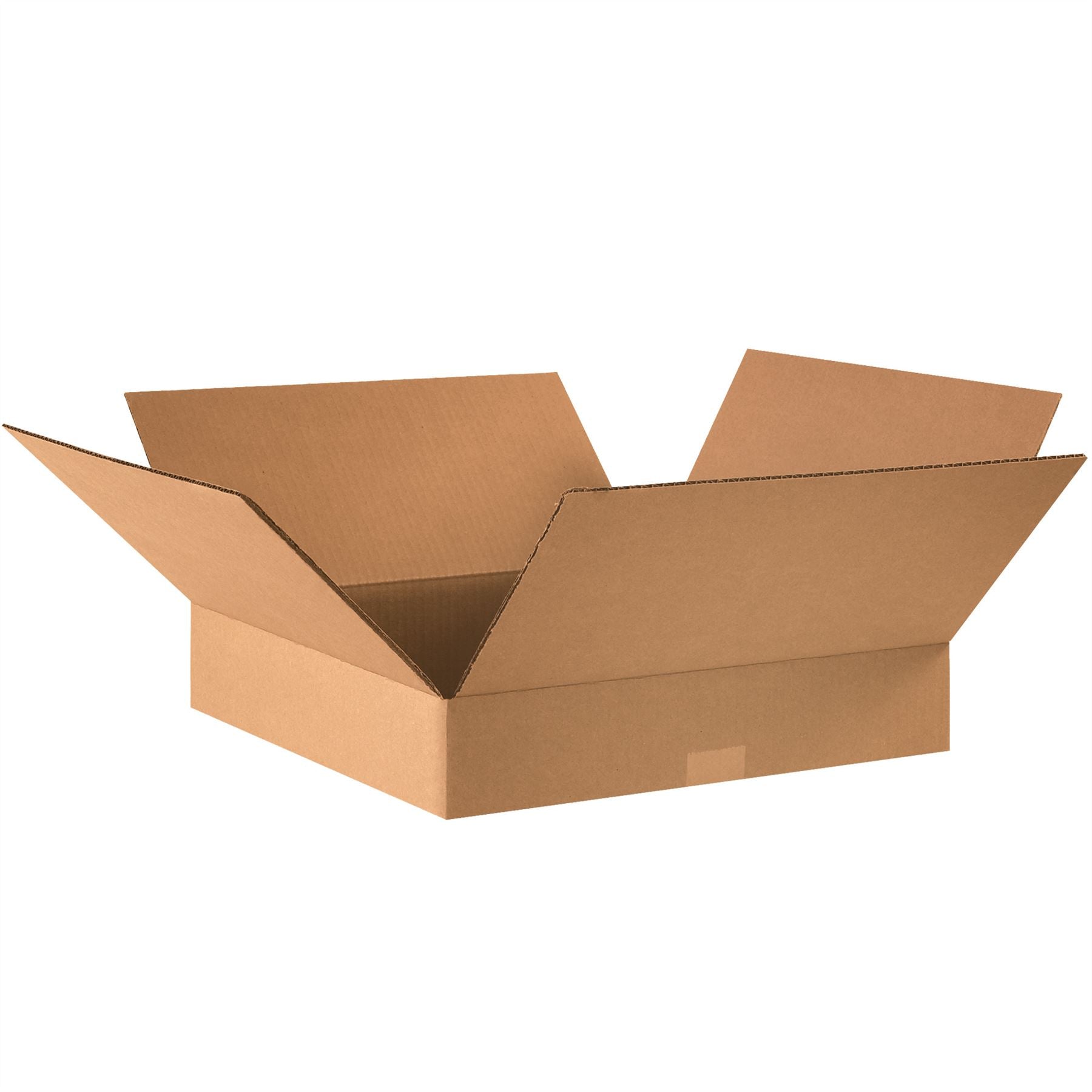 Flat Corrugated Boxes, 16" x 16" x 3"