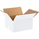 Corrugated Boxes, 12" x 10" x 6"- White