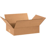 Flat Corrugated Boxes, 12" x 9" x 3"