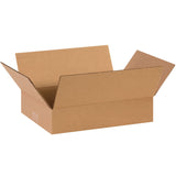 Flat Corrugated Boxes, 14" x 10" x 3"