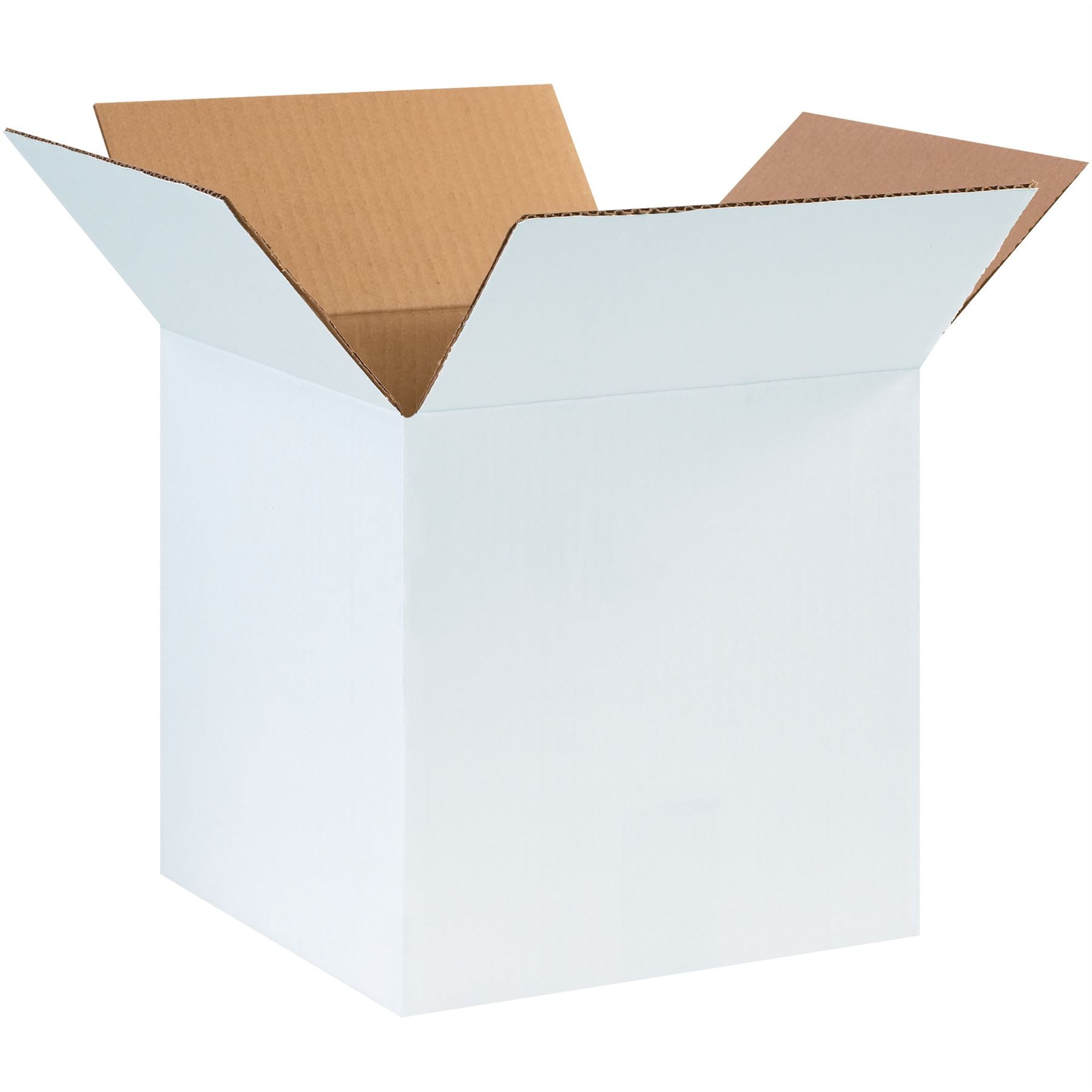 Corrugated Boxes, 10" x 10" x 10"- White