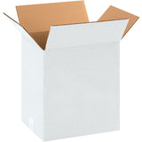 Corrugated Boxes, 11 1/4" x 8 3/4" x 12"- White