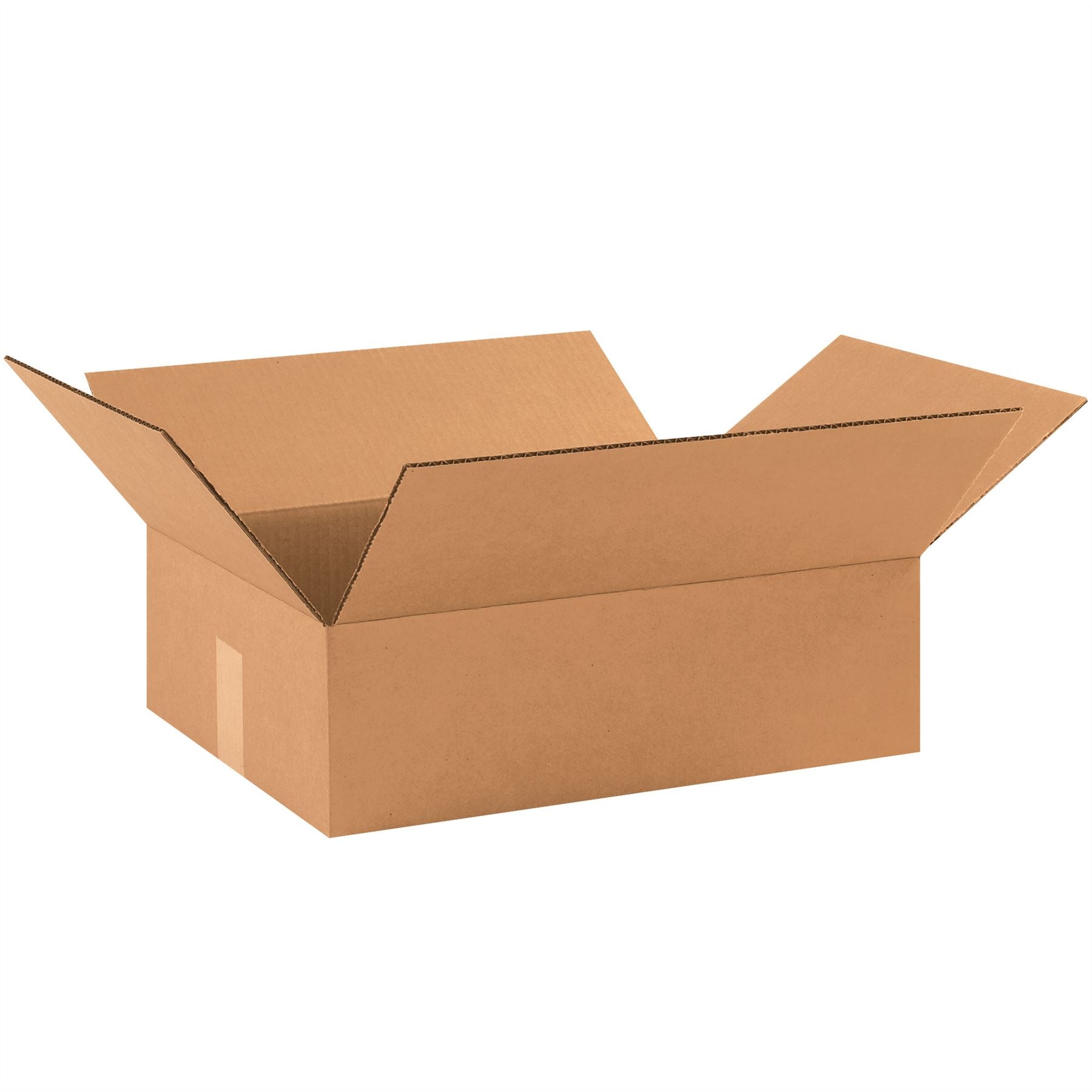 Flat Corrugated Boxes, 17 1/2" x 12" x 3"